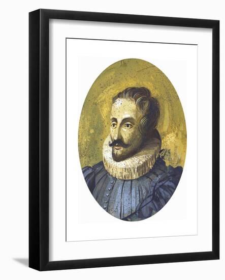 Portrait of Miguel De Cervantes Saavedra (Alcala De Henares-null-Framed Giclee Print