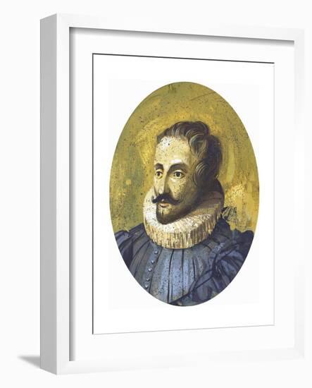 Portrait of Miguel De Cervantes Saavedra (Alcala De Henares-null-Framed Giclee Print