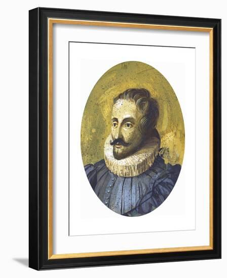 Portrait of Miguel De Cervantes Saavedra (Alcala De Henares-null-Framed Giclee Print