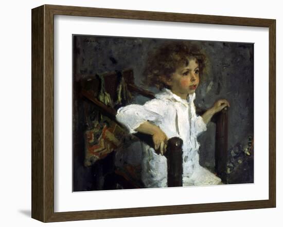 Portrait of Mika Morosov, 1901-Valentin Serov-Framed Giclee Print