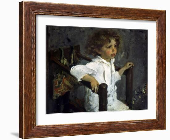 Portrait of Mika Morosov, 1901-Valentin Serov-Framed Giclee Print