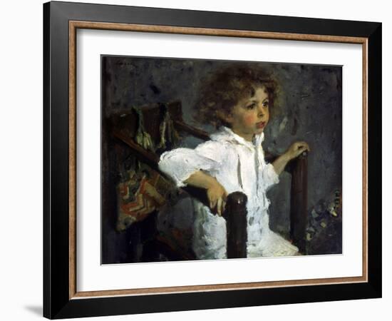 Portrait of Mika Morosov, 1901-Valentin Serov-Framed Giclee Print