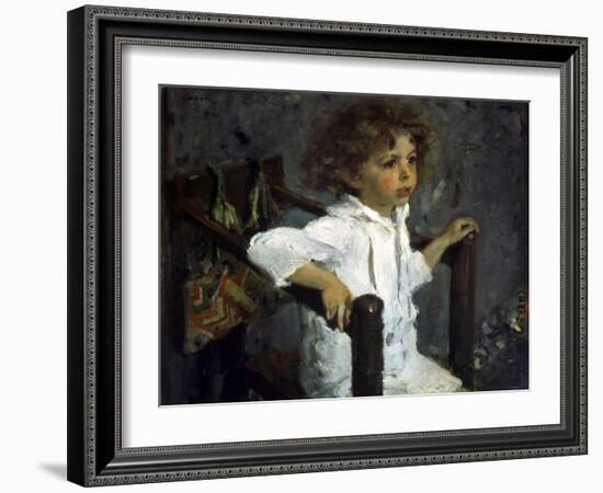 Portrait of Mika Morosov, 1901-Valentin Serov-Framed Giclee Print