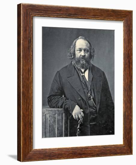 Portrait of Mikhail Aleksandrovich Bakunin, C.1860-Nadar-Framed Photographic Print