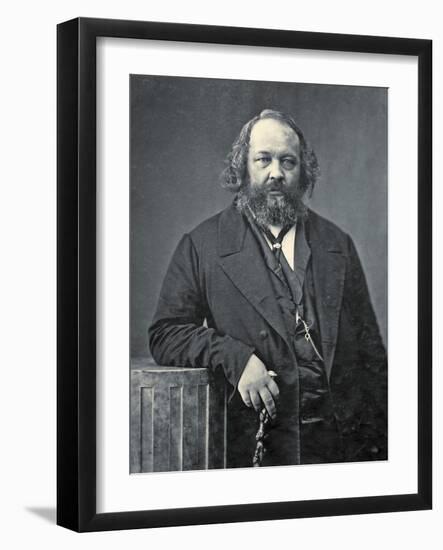 Portrait of Mikhail Aleksandrovich Bakunin, C.1860-Nadar-Framed Photographic Print