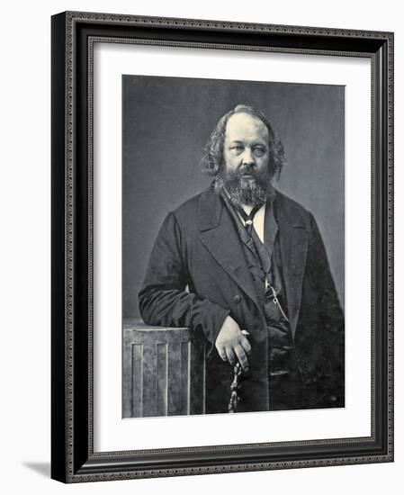 Portrait of Mikhail Aleksandrovich Bakunin, C.1860-Nadar-Framed Photographic Print