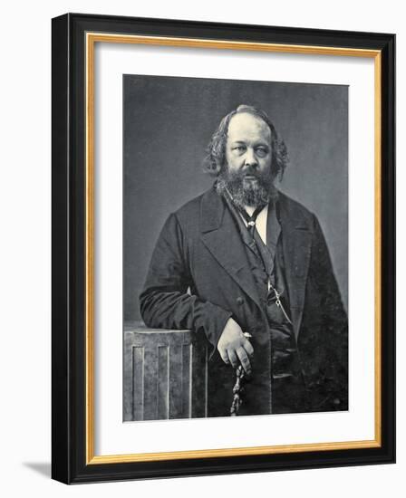 Portrait of Mikhail Aleksandrovich Bakunin, C.1860-Nadar-Framed Photographic Print