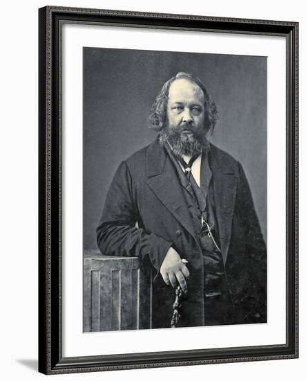 Portrait of Mikhail Aleksandrovich Bakunin, C.1860-Nadar-Framed Photographic Print