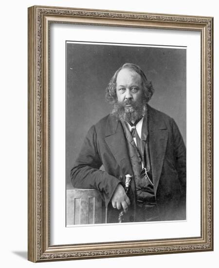 Portrait of Mikhail Aleksandrovich Bakunin circa 1860-Nadar-Framed Giclee Print