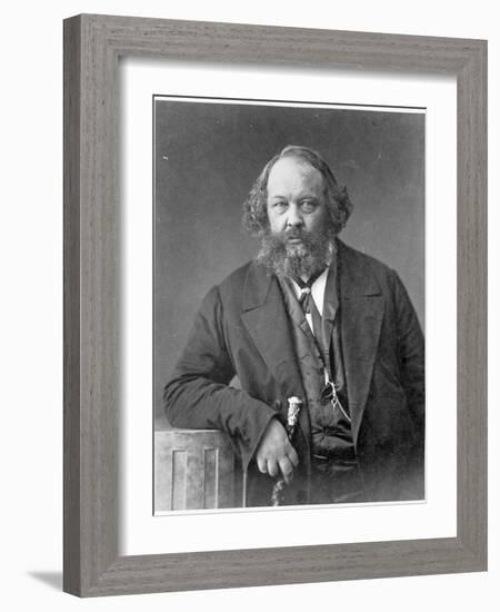 Portrait of Mikhail Aleksandrovich Bakunin circa 1860-Nadar-Framed Giclee Print