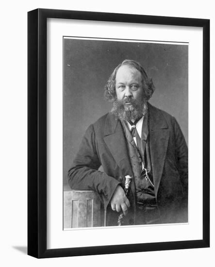 Portrait of Mikhail Aleksandrovich Bakunin circa 1860-Nadar-Framed Giclee Print