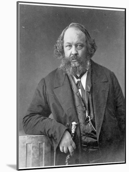 Portrait of Mikhail Aleksandrovich Bakunin circa 1860-Nadar-Mounted Giclee Print