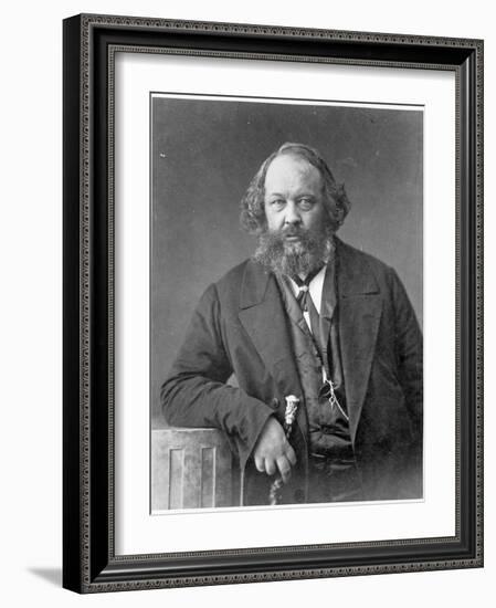 Portrait of Mikhail Aleksandrovich Bakunin circa 1860-Nadar-Framed Giclee Print