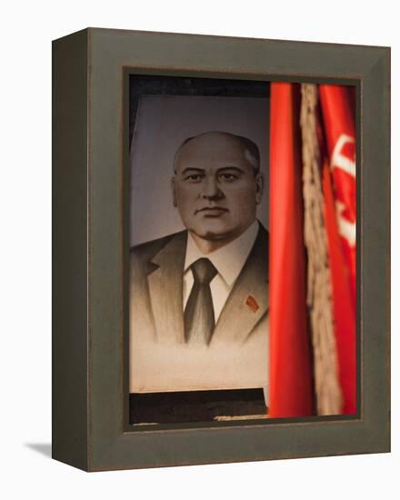 Portrait of Mikhail Gorbachev, Ussr Leader in the 1990S, Estonia-Walter Bibikow-Framed Premier Image Canvas