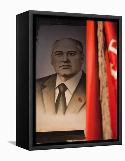 Portrait of Mikhail Gorbachev, Ussr Leader in the 1990S, Estonia-Walter Bibikow-Framed Premier Image Canvas