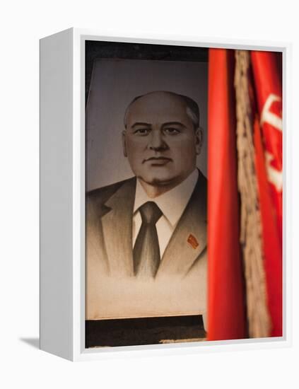 Portrait of Mikhail Gorbachev, Ussr Leader in the 1990S, Estonia-Walter Bibikow-Framed Premier Image Canvas