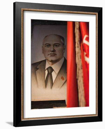 Portrait of Mikhail Gorbachev, Ussr Leader in the 1990S, Estonia-Walter Bibikow-Framed Photographic Print