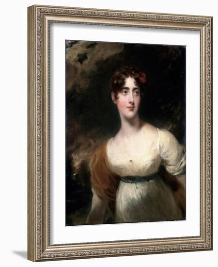 Portrait of Milady Emily Harriet Wellesley-Pole (Lady Ragla), 1814-Thomas Lawrence-Framed Giclee Print