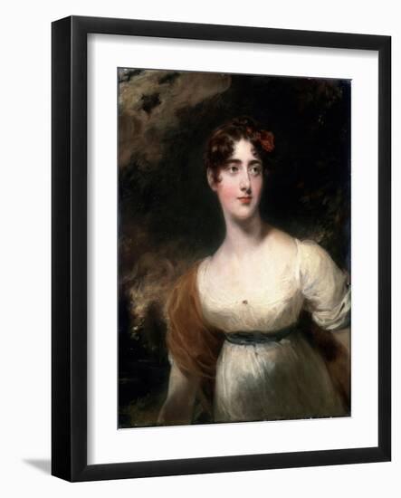 Portrait of Milady Emily Harriet Wellesley-Pole (Lady Ragla), 1814-Thomas Lawrence-Framed Giclee Print