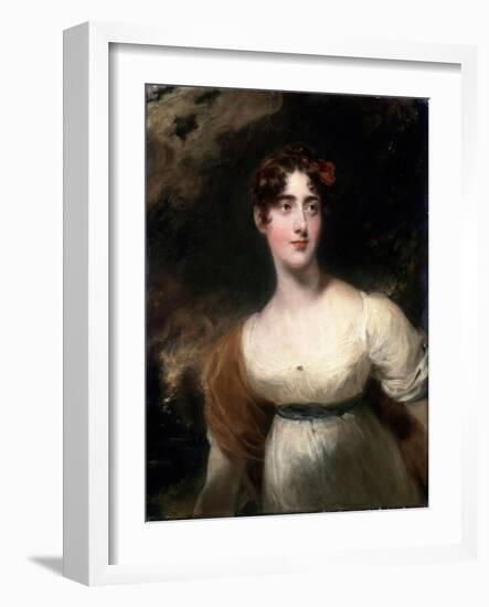 Portrait of Milady Emily Harriet Wellesley-Pole (Lady Ragla), 1814-Thomas Lawrence-Framed Giclee Print