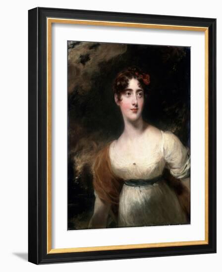 Portrait of Milady Emily Harriet Wellesley-Pole (Lady Ragla), 1814-Thomas Lawrence-Framed Giclee Print
