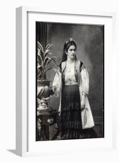 Portrait of Milena Vukotic (1847-1923), Princess of Montenegro-French Photographer-Framed Giclee Print