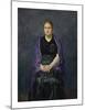 Portrait of Mink with Violet Shawl, 1910-Max Beckmann-Mounted Premium Giclee Print