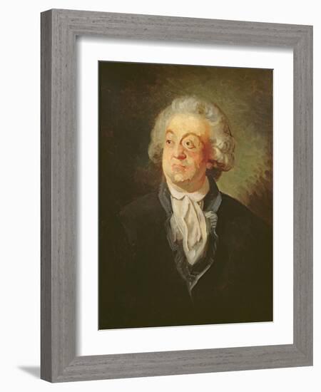 Portrait of Mirabeau (Oil on Canvas)-French School-Framed Giclee Print