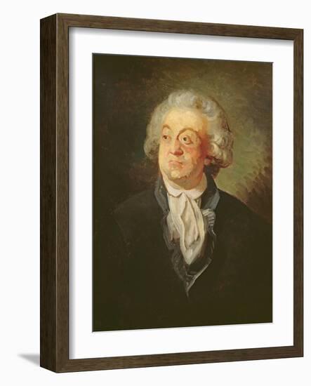 Portrait of Mirabeau (Oil on Canvas)-French School-Framed Giclee Print