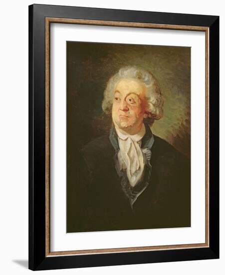 Portrait of Mirabeau (Oil on Canvas)-French School-Framed Giclee Print