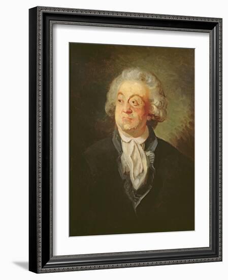 Portrait of Mirabeau (Oil on Canvas)-French School-Framed Giclee Print