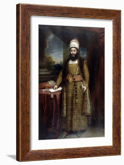 Portrait of Mirza Abul Hasan Khan Ilchi-William Beechey-Framed Giclee Print