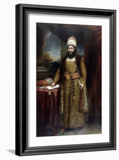 Portrait of Mirza Abul Hasan Khan Ilchi-William Beechey-Framed Giclee Print