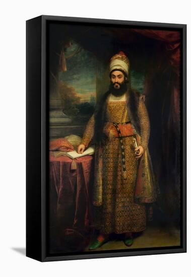 Portrait of Mirza Abul Hassan-Sir William Beechey-Framed Premier Image Canvas