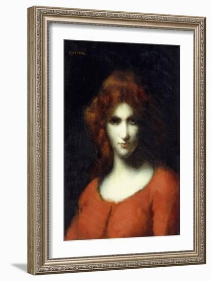 Portrait of Miss Addison Head of San Francisco, 1874-William-Adolphe Bouguereau-Framed Giclee Print