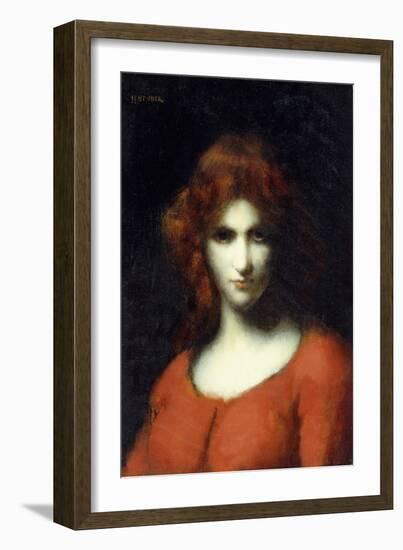 Portrait of Miss Addison Head of San Francisco, 1874-William-Adolphe Bouguereau-Framed Giclee Print