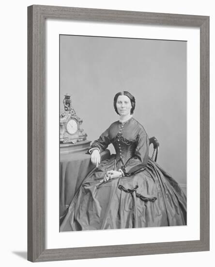 Portrait of Miss Clara Barton, Circa 1866-Stocktrek Images-Framed Photographic Print