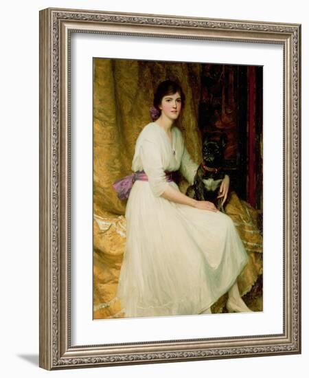 Portrait of Miss Dorothy Dicksee-Frank Bernard Dicksee-Framed Giclee Print