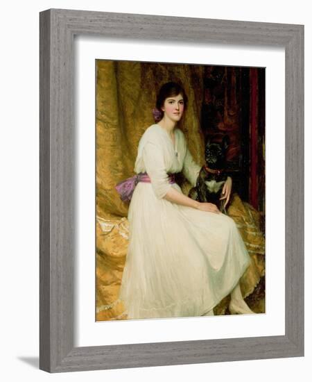 Portrait of Miss Dorothy Dicksee-Frank Bernard Dicksee-Framed Giclee Print