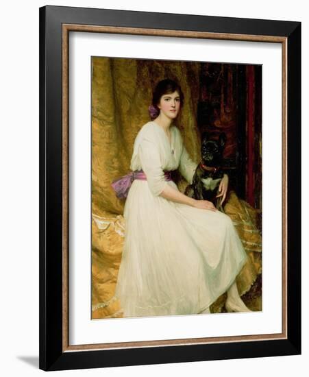 Portrait of Miss Dorothy Dicksee-Frank Bernard Dicksee-Framed Giclee Print