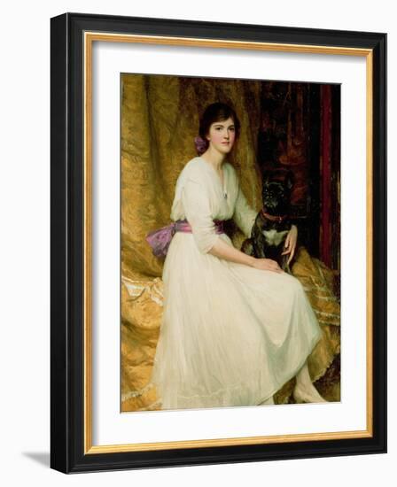 Portrait of Miss Dorothy Dicksee-Frank Bernard Dicksee-Framed Giclee Print