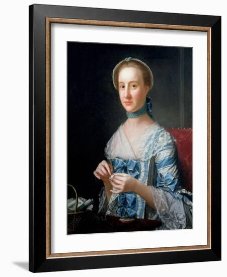 Portrait of Miss Earle-Henry Robert Morland-Framed Giclee Print