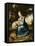 Portrait of Miss Frances Warren-Joseph Wright-Framed Premier Image Canvas