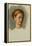 Portrait of Miss Isabella Waugh, study-William Holman Hunt-Framed Premier Image Canvas