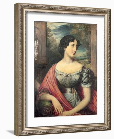 Portrait of Miss Jane Puxley, 1826-John Linnell-Framed Giclee Print