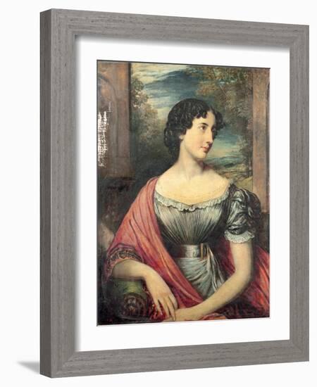 Portrait of Miss Jane Puxley, 1826-John Linnell-Framed Giclee Print
