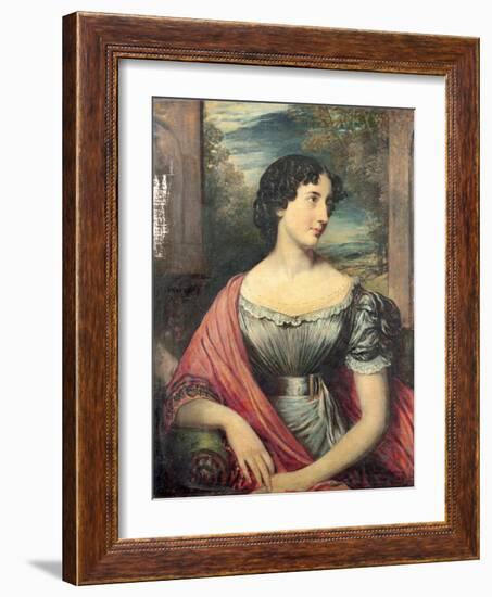 Portrait of Miss Jane Puxley, 1826-John Linnell-Framed Giclee Print