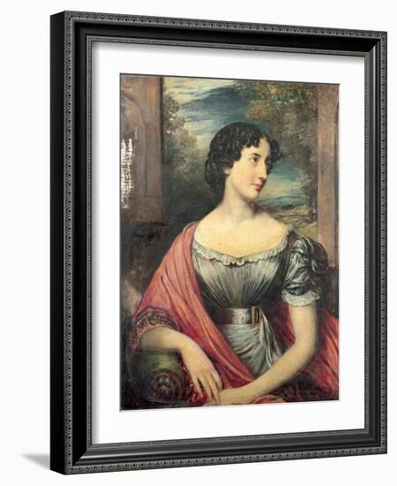 Portrait of Miss Jane Puxley, 1826-John Linnell-Framed Giclee Print