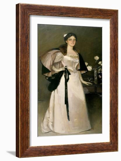 Portrait of Miss Mary Burrell, 1895 (Oil on Canvas)-John Lavery-Framed Giclee Print