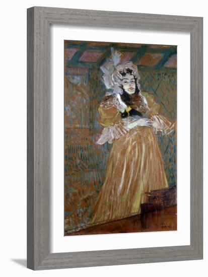 Portrait of Miss May Belfort, 1895-Henri de Toulouse-Lautrec-Framed Giclee Print